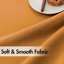 ANRODUO Back Tab Blackout Curtains for Bedroom Living Room, Rod Pocket Pinch Pleated Thermal Insulated Room Darkening Curtains 96 Inches Long 2 Panels, Mustard Yellow, 42 x 96 Inch by TinyTreasures Baby Boutique