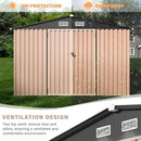 10x12 FT Metal Storage Sheds Outdoor, Metal Yard Sheds Garden Shed Kit, Tool Shed with Lockable Door, Utility Sheds Buildings with Air Vent for Backyard Garden Patio Lawn by GreenHaven Gardens