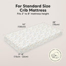 KeaBabies 2-Pack Organic Crib Sheets for Boys, Girls - 52x28 Fitted Crib Mattress Sheet Neutral, Breathable Jersey Cotton Cover for Baby Bed, Toddler Mattress, Soft & Cute Prints (Prairie) by TinyTreasures Baby Boutique