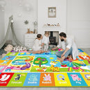 Kids Rug for Playroom, Kids Baby Playmat with Alphabet, Month, Weather, Week and Shapes ABC Educational Rug, Play Mat Carpet for Bedroom Classroom (110.2X78.7 INCH, Ferris Wheel) by TinyTreasures Baby Boutique