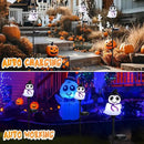 Afirst Halloween Ghosts Pathway Solar Lights Handblown Glass Waterproof Outdoor Halloween Decoration Solar LED Outdoor Décor Front Porch Decor 2 Pack by GreenHaven Gardens