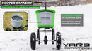 Yard Commander - Commercial 50 LB Walk-Behind Push Broadcast Spreader - 10-12 Foot Spread - Fertilizer, Salt & Grass Seed - Clog Free Design - Fully Enclosed Gear Box - Adjustable Drop Rate by GreenHaven Gardens