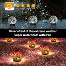 Solar Globe Lights Outdoor Waterproof - Cracked Glass Ball Lights for Garden, Patio, Yard, Lawn and Backyard Decor - Decorative Orbs for Outside by GreenHaven Gardens