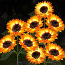 Garden Lights Solar Powered, 3 Pack Solar Outdoor Lights with 9 Bigger Sunflower Waterproof Realistic Solar Flowers Lights for Patio Pathway Walkway Landscape Yard Decorations by GreenHaven Gardens