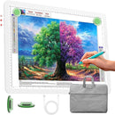 Phylosal Rechargeable A3 Light Pad with Carry Bag, Ultra-Thin Magnetic Tracing Light Box for Drawing, Diamond Art Painting Light Board with Side Button, Super Bright Light Table for Sketching (White) by TinyTreasures Baby Boutique