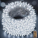 Hezbjiti 1000 LED 403 FT Christmas String Lights Outdoor, 8 Lighting Modes IP44 Waterproof Fairy Lights with Timer and Dimmable Function for Home Party Tree Decorations (Cold White, Clear Wire) by GreenHaven Gardens
