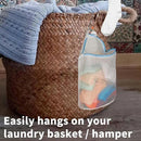 5Pcs Hanging Laundry Bags for Socks with S Hooks, 5 Color Mesh Laundry Bags for Washing Machine by CozyNest Decor