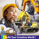 5 in 1 Building Toys STEM Robotics Kit, 430 PCS Blocks RC Robot Erector Sets, APP & Remote Control Excavator Science Kits for Kids Age 6 7 8 9 10 11 12-14, DIY Educational Gift for Boys & Girls by TinyTreasures Baby Boutique