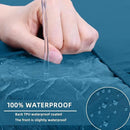 hyha Waterproof Couch Cushion Covers, Stretch Sofa Couch Seat Slipcover for Dog Washable, Non-Slip Waterproof Outdoor Cushion Covers for Patio Furniture Replacement (1 Piece for Medium, Deep Teal) by CozyNest Decor