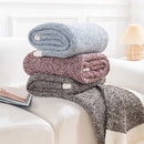 NEXHOME PRO Soft Twin Blankets for Couch, Reversible Warm Blankets Cozy Knit Blanket for Women, Fuzzy Plush Lightweight Throws for Sofa, Bed, Picnic, Wine 60 x 80 inches by TinyTreasures Baby Boutique