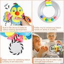 Baby Stroller and Car Seat Toys for Infant - Hanging Rattle Teether Clip on Soft Plush Baby Toys for Boys and Girls 3-12 Months by TinyTreasures Baby Boutique