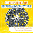 Strictly Briks Classic Bricks Starter Kit, Gray, 96 Pieces, 2x3 Studs, Building Creative Play Set for Ages 3 and Up, 100% Compatible with All Major Brick Brands by TinyTreasures Baby Boutique