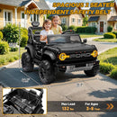 ENYOPRO 24V Licensed Ford Bronco Raptor Electric Car for Kids, 2 Seater Battery Operated Ride On Truck Toys with Remote Control, 4-Wheel Suspension, Bluetooth, Radio, LED Lights, 3 Speed - Black by TinyTreasures Baby Boutique