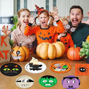 105PCS Halloween Paper Plates Ghosts Pumpkin Skull Spider Web Design for Halloween Party Decorations Supplies, Serves 30 by CozyNest Decor