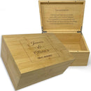 Travel Keepsake Box - Personalized Travel Couple Gift, Bamboo Wood Chest Trunk for Couples, Our Adventure Memory Box, Keepsake Storage for Tickets, Custom Valentine's Gifts, 11 x 8 x 4.75 in by TinyTreasures Baby Boutique