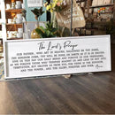 Our Father Prayer Bible Verse Framed Wall Art, 40''×15'' Rustic Religious Christian Lords Prayer Sign for God Jesus Christ Prayer, Horizontal Holy Inspirational Catholic Scripture Decor by CozyNest Decor