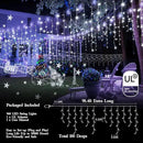98FT 960LED Christmas Lights Waterproof 8 Modes Christmas Lights Outdoor Decoration with Memory and Timer Hanging Fairy Lights Plug-in Curtain String Lights for Holiday Party Wedding Home by GreenHaven Gardens