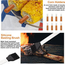 Supernal 21Pcs Deluxe Grill Tool Set Extra Thick Stainless Steel Grill Tool Set for Men Heavy Duty BBQ Tool Set Outdoor Grill with Aluminum Case with Grill Spatula Tongs and Brush Gifts for Men & Dad by GreenHaven Gardens