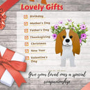 Brown King Cavalier Dog Planter Plant Pots,Cute Garden Dog Flower Planter,Large Dog Planters Birthday Gifts for Women,Office,Indoor/Outdoor Decor（9.84 * 6.77 * 16in） by GreenHaven Gardens