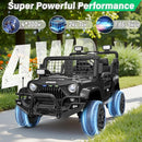 2 Seater Ride On Car Truck with Remote Control XL, Kids 24V Battery Powered Electric Vihicle w/21 in Seat, 3 Speeds, 2WD/4WD Switichable, Shock Absorbers,Bluetooth, Flower, Gift Choice by TinyTreasures Baby Boutique