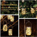 HXWEIYE 8 Pack Solar Mason Jar Lights Lanterns,Jars & Hangers Included，30LED Waterproof Hanging Outdoor Fairy Lights for Patio Garden Porch Yard Backyard Balcony Wedding(Warm White) by GreenHaven Gardens