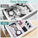 WOWBOX 25 PCS Clear Plastic Drawer Organizer Set, 4 Sizes Desk Drawer Divider Organizers and Storage Bins for Makeup, Jewelry, Gadgets for Kitchen, Bedroom, Bathroom, Office by TinyTreasures Baby Boutique