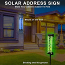 Solar House Number [Upgrade 3D Acrylic Number] Solar Address Sign Increase Brightness, Number Is Bold, Anchor Is Made Of Iron,Solar House Number Sign with Two Lighting Modes and Two Installation (White)(Manual without remote control) (Discoloration) by GreenHaven Gardens