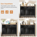Lulive Laundry Hamper, Laundry Basket Organizer with 3 Pull-Out Removable Bags & Large Top Shelf, 3 × 12.5 Gal (142L) Freestanding Laundry Sorter 3 Sections for Laundry Room, Bathroom and Dorm by CozyNest Decor