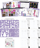 Fashion Angels Glam Fashion Sketch Set, Includes Sketch Pad with Stencils & Stickers, Fashion Design Sketch Book for Girls, Ideal Drawing Kit for Kids by TinyTreasures Baby Boutique