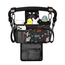 TOPDesign Universal Baby Stroller Organizer, Stroller Caddy with Detachable Mesh Bag & Heightened Insulated Cup Holders & Non-Slip Secure Hooks Accessories, Fits Most Strollers (Space Exploration) by TinyTreasures Baby Boutique