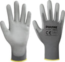 DULFINE Safety Work Gloves for Men PU Coated 60 Pairs Bulk Pack,Grey Yellow Seamless Knit Glove with thin Polyurethane Coated Smooth Grip on Palm & Fingers,Ideal for General Duty Work (Small) by GreenHaven Gardens