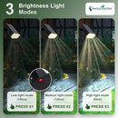 DINGLILIGHTING Waterproof Solar Lights Outdoor: IP65 Led Spot Light Decorations for Garden - 3 Lighting Modes Solar Powered for Yard - Dust to Dawn Uplighting Landscape Pathway Drive Patios 6PC Warm by GreenHaven Gardens
