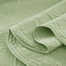 MarCielo 3-Piece 100% Cotton Oversized Bedspread Lightweight Quilt Coverlet Embroidery Farmhouse Bedding Set (TX Pale Green, Oversized Queen (100"x106")) by CozyNest Decor