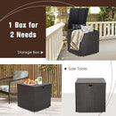 RELAX4LIFE Outdoor Storage Box 72-Gallon - Outside Wicker Storage Bin with Waterproof Zippered Liner, Gas Strut, Package Delivery Boxes for Outside, Accessories, Garden Tools Storage Deck Box by GreenHaven Gardens