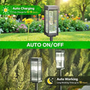 Solar Pathway Lights Outdoor, 2 Pack Upgraded Solar Lights Outdoor Waterproof, Bright Up to 15 Hrs Auto On/Off Garden Light for Yard Patio Lawn Path Walkway Driveway Outside Decor(Cool White) by CozyNest Decor