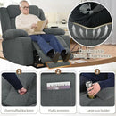 Oversize Power Lift Recliner Chair for Big and Tall with Extended Footrest, Large Electric Lift Chairs, 400lbs Capacity, Remote Control, Cup Holders & Side Pockets by CozyNest Decor