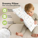 Toddler Pillow with Pillowcase - 10x18 My Little Dreamy Kids Travel Bed Pillows for Sleeping, Organic Cotton Small Pillowcase, Soft & Breathable, Machine Washable, Toddlers 2-5 Years Old (Escapade) by TinyTreasures Baby Boutique