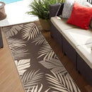 GENIMO Outdoor Rug 2.5' x 8' Waterproof for Patios Clearance, Reversible Outdoor Plastic Straw Camping Rug Carpet, Large Area Rugs Mats for RV, Camper, Deck, Balcony, Porch, Beach, Coffee&Beige by CozyNest Decor