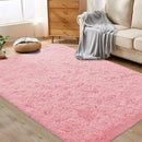 4x6 Area Rug for Living Room: Fluffy Shag Soft Washable Rugs Fuzzy Plush Indoor Carpet for Bedroom Nursery Playroom Dorm Kids Girls Boys Room (Pink, 4'x6') by TinyTreasures Baby Boutique