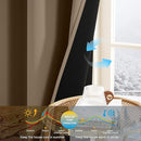 NICETOWN 100% Blackout Curtains 84 inch Long for Bedroom, Total Blackout Thermal Insulated Grommet Long Window Curtains 2 Panels Set, 2 Panels, Khaki, 52 inch Wide by TinyTreasures Baby Boutique