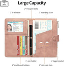 Passport Holder for Travel Rfid Passport Wallet for Women Men with Zipper Pocket Pen Sim Card Holders Slim Travel Accessories by TinyTreasures Baby Boutique