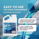 1 Gallon 4X Blue Pond Dye + Pond Cleaner, Blue Dye for Ponds and Lakes, 2-in-1 Lake Colorant + Enzymes, Makes Murky Water Clean & Beautiful, Keeps The Water Cool, Clear, and Ideal for Fish & Wildlife by GreenHaven Gardens