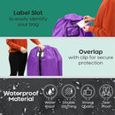 reperkid Large Stroller Bag for Airplane Travel, Purple, 47" H x 24" W x 15" D, Fits Most Large, Single, Double, Jogging Strollers – Premium Waterproof Cover, Adjustable Shoulder Straps by TinyTreasures Baby Boutique