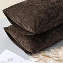 CaliTime Throw Pillow Covers Decorative 20 X 26 Inches Pack of 2 Cozy Chenille Standard Pillow Shams Cases for Couch Sofa Bed Living Room Home Coffee by CozyNest Decor