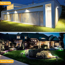 Fabrito 72 LEDs Solar Spot Lights Outdoor Waterproof, 3 Modes Landscape Spotlights, Dusk to Dawn Solar Powered Flood Wall Lights for Outside, Solar Garden Lights for Yard Porch 2 Pack (Cool White) by CozyNest Decor
