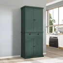 ARTPOWER 72" Tall Kitchen Pantry Storage Cabinet with Drawer and Adjustable Shelves, Pantry Cabinet for Kitchen, Bathroom or Hallway, Green by CozyNest Decor