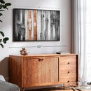 ElephantStock Ski Collection Wall Art - Horizontal Framed Canvas - 1-Piece Bathroom Wall Decor - Photography sports Canvas Print - Brown and Black Decor for Wall - 40" X 27" by CozyNest Decor