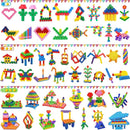 Kids Toys Interlocking Learning Set, STEM Construction Set - Ages 3+ STEM Toys 300 Pcs - 9 Colors by TinyTreasures Baby Boutique