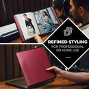 Dunwell Photo Album 8x10 (Ruby) with Black Mounting Paper, 8 x 10 Photo & Art Portfolio Presentation Book, 24 Clear Sleeves, Each Shows 48 Pages, Professional Photography Book for Pictures, Artwork by TinyTreasures Baby Boutique