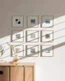 HAUS AND HUES Beige Square Frames Set of 9-8x8 by CozyNest Decor
